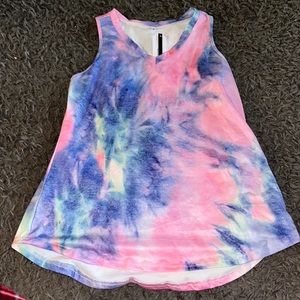 Tiedie rainbow tank top. Never been worn. Saukole brand. Size M in women’s.